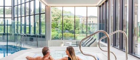 Indoor pool, outdoor pool