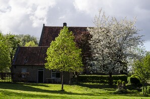 Vue sur la campagne depuis l’hébergement