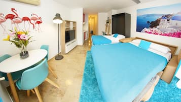 Estudio, 1 cama doble con sofá cama | Tabla de planchar con plancha, wifi gratis, ropa de cama