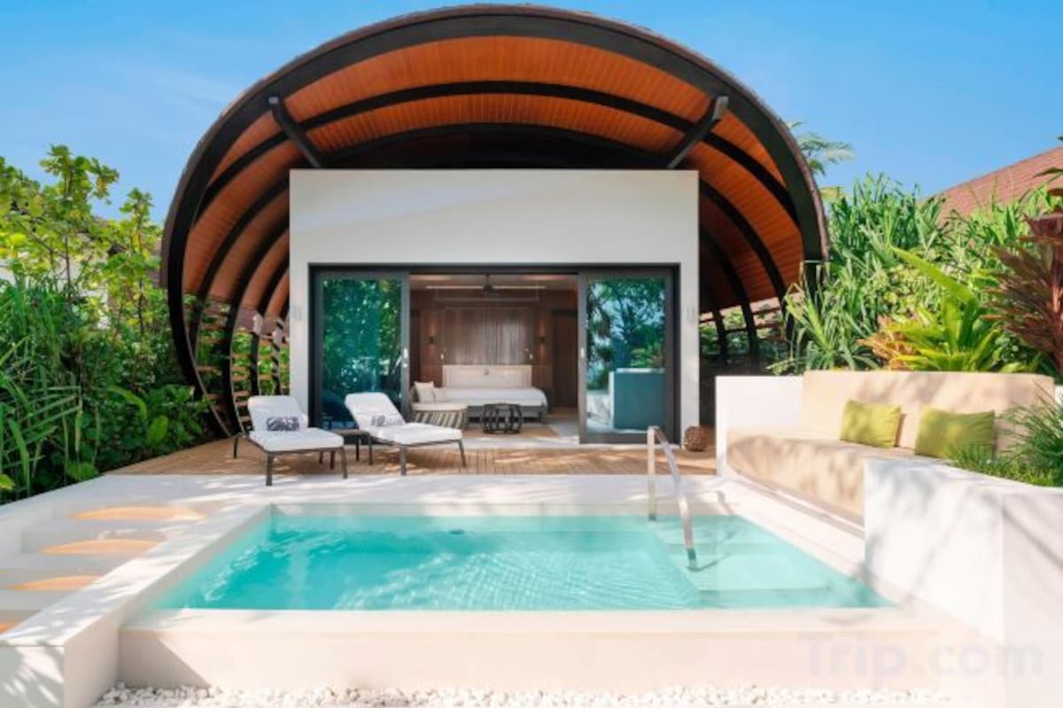 Deluxe Beach Villa - Pool, 1 Bedroom Villa, 1 King