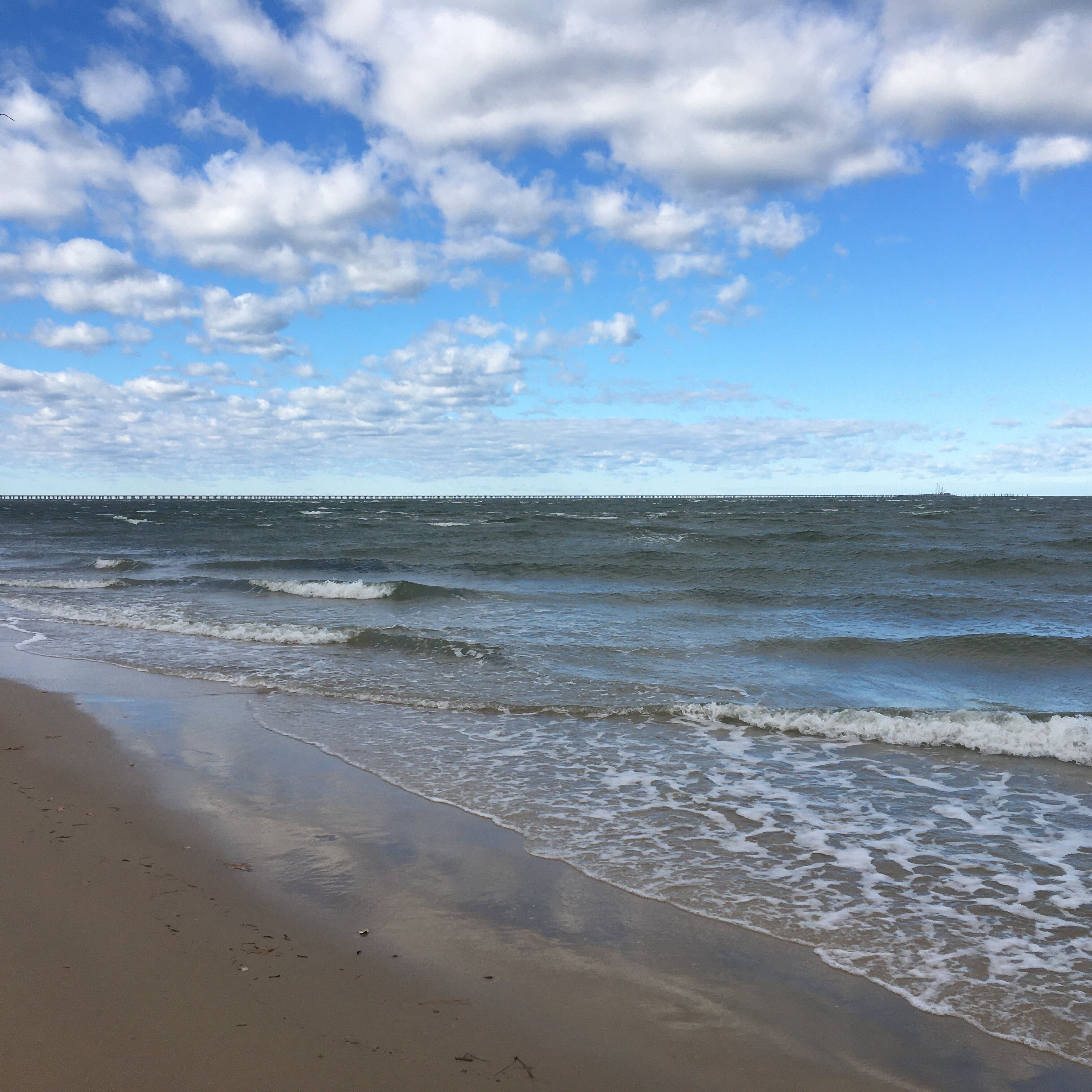 On the beach, sun loungers, beach towels