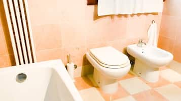 Secador de pelo, toallas, jabón y champú