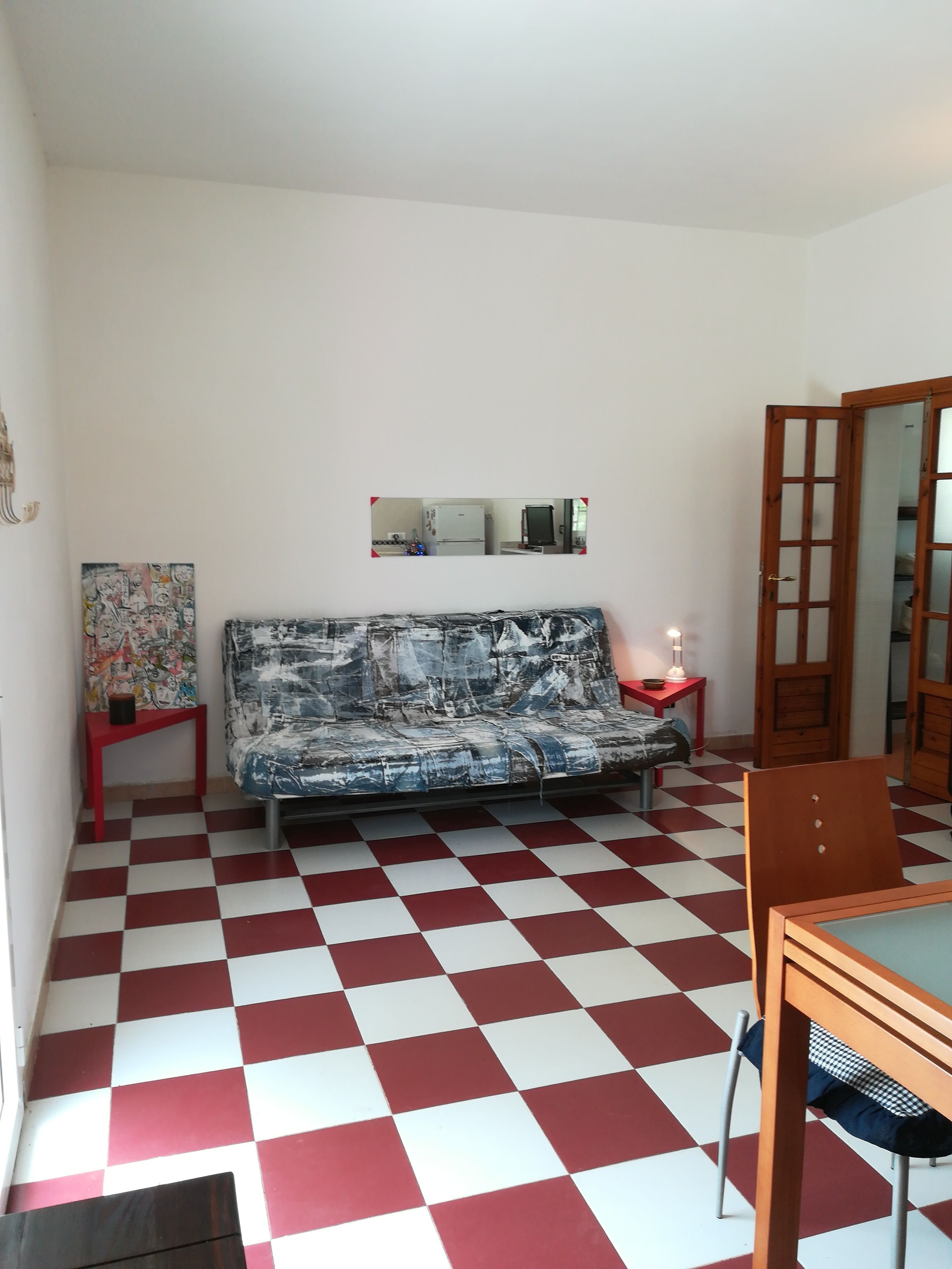 Villa, bijgebouw | Verduisterende gordijnen, een strijkplank/strijkijzer