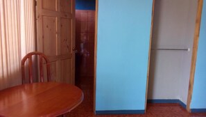 Blackout curtains, free WiFi, bed sheets