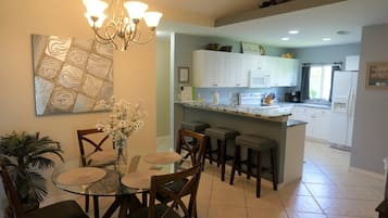 Kjøleskap, mikrobølgeovn, kaffetrakter/tekoker og brødrister