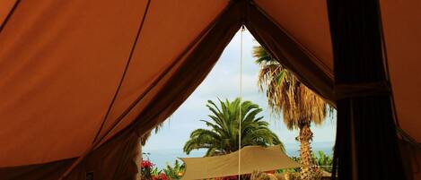 Telttamajoitus | Äänieristys, ilmainen Wi-Fi