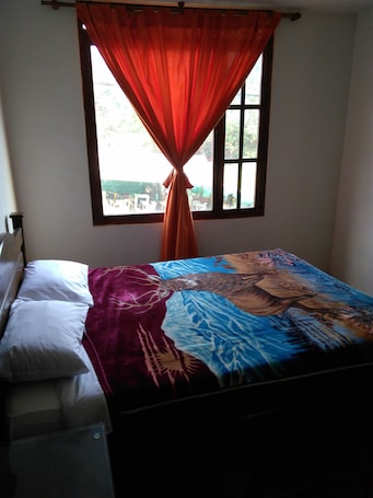 Double Room, 1 Double Bed | Blackout drapes, iron/ironing board, bed sheets