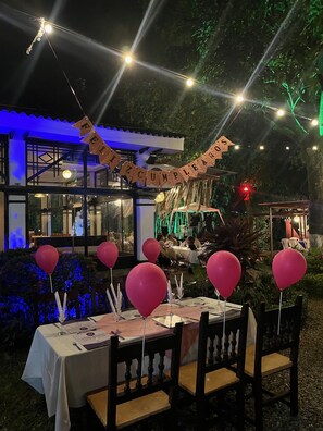 Zona para fiestas de cumpleaños
