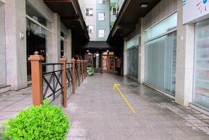 Apartamento tradicional, 1 cama de casal e sofá-cama, ar-condicionado | Detalhe da fachada