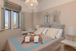 Villa de lujo, vista al mar (Lux) | Ropa de cama de alta calidad y caja de seguridad en la habitación 