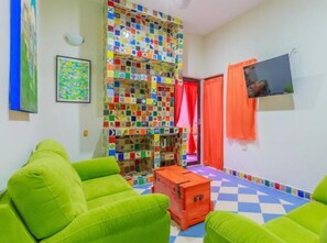 公寓, 2 间卧室, 无烟房 | 起居区 | 平板电视