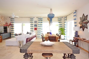 House, 4 Bedrooms, Non Smoking | Living area | Flat-screen TV - Casa la Mera Mora by Skyrun (Isla Mujeres)