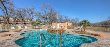 A heated pool