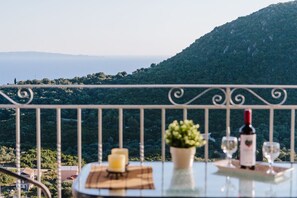 Blick vom Balkon