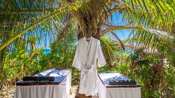 Relax in a serene oasis surrounded by lush greenery and tranquil ambiance.