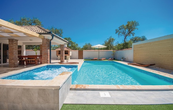 A heated pool