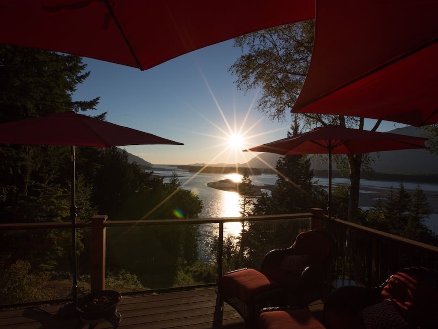 Vue depuis l’hébergement