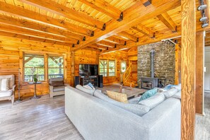 Smart TV, fireplace, video games, Netflix