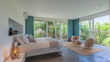 Vila Deluks, 2 kamar tidur | 1 kamar tidur, brankas, Wi-Fi gratis, dan seprai linen