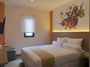 Deluxe-dobbeltværelse | Lydisolering, gratis Wi-Fi, sengetøj, adgang for kørestole