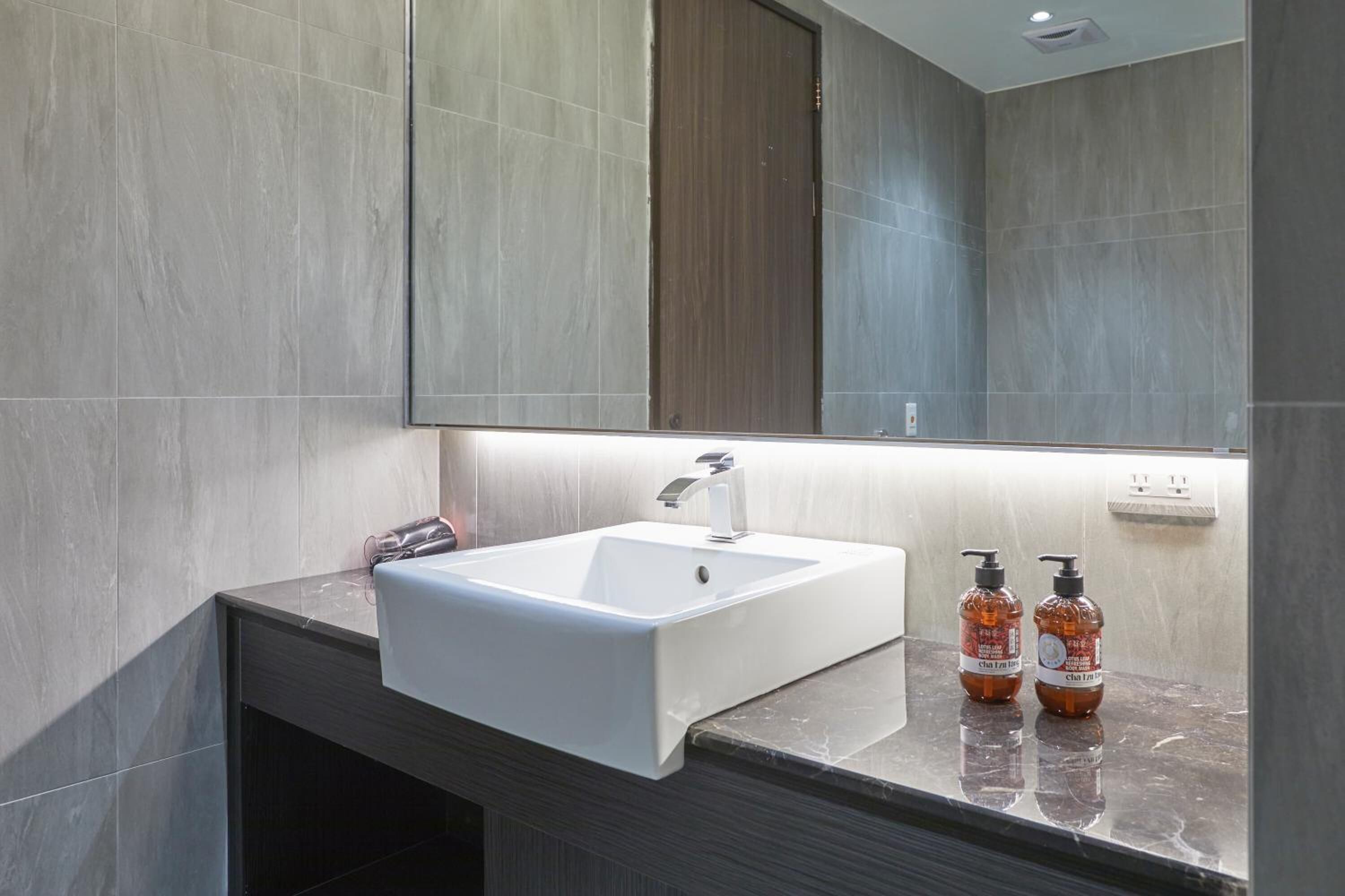 free toiletries, hair dryer, bathrobes, slippers