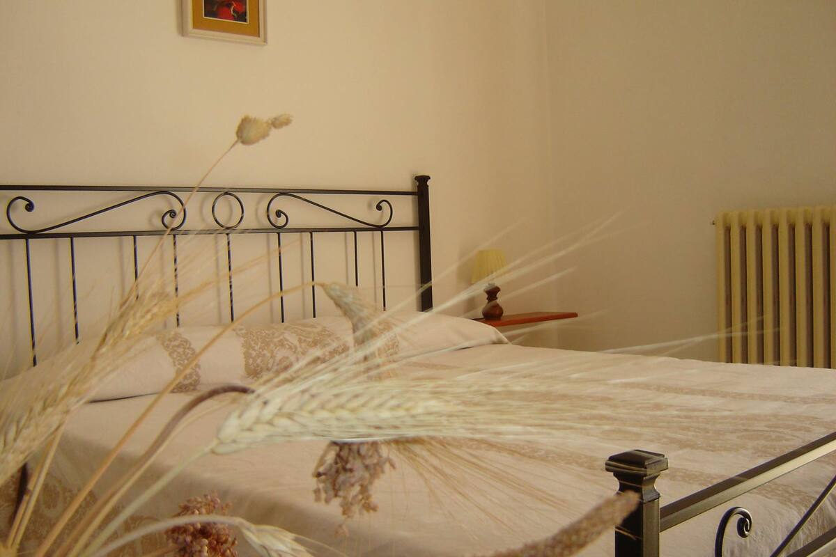 Double Room, Private Bathroom (External) | Desk, WiFi (free), bed sheets