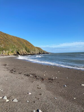 Beach nearby - The Haven nestling in an idyllic setting on the shore of Luce Bay in Galloway a  (Wigtownshire)