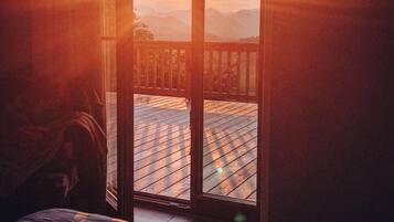 Blick von der Unterkunft