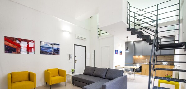 Duplex | Living room - Loft 18 by Wonderful Italy (Palermo)