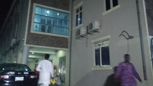 Front of property - evening/night - Pulville Boulevard (Lagos)