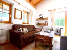 Apartment, 3 Bedrooms (1. OG) | Living area | Flat-screen TV, fireplace