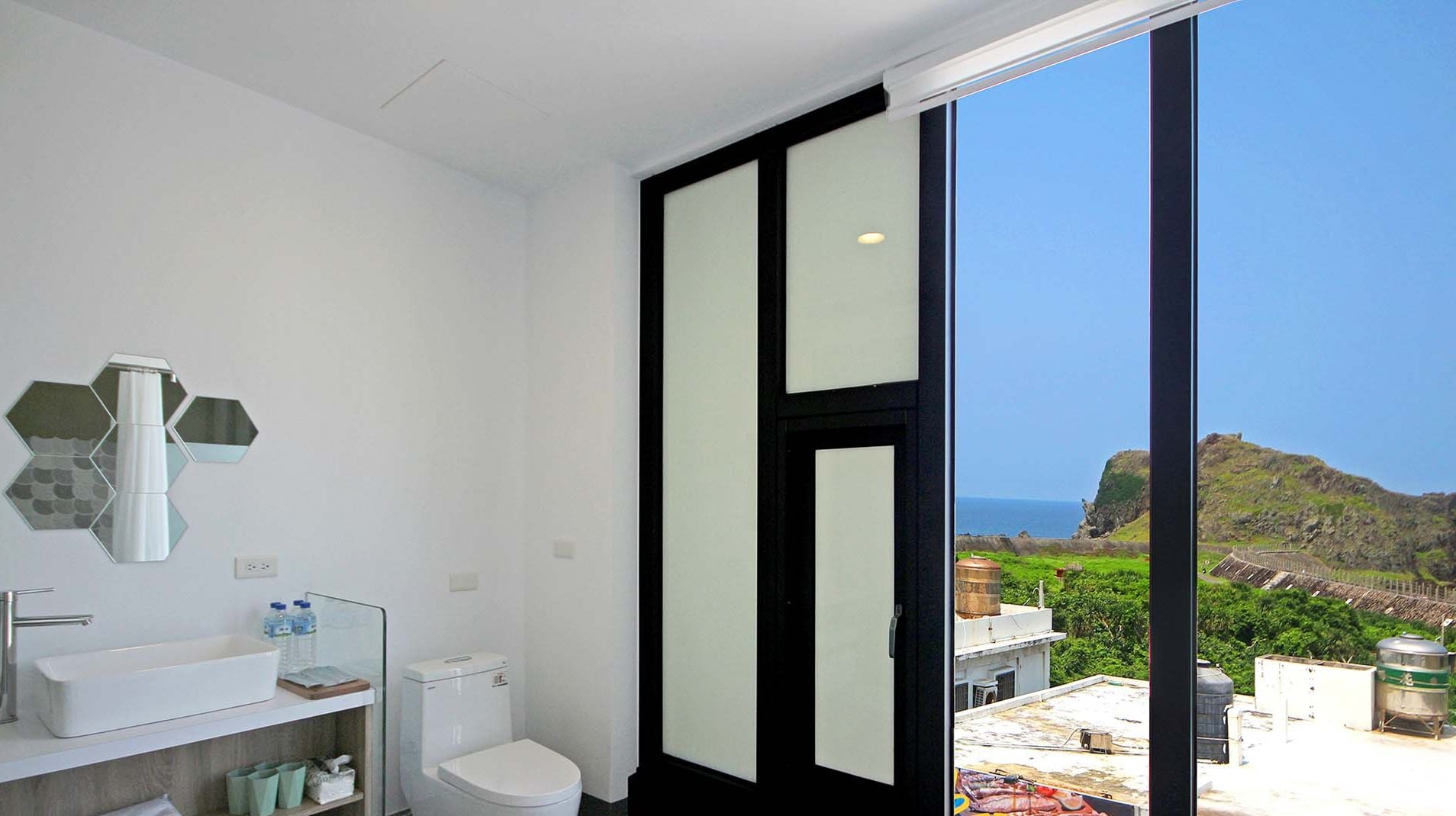 Chambre Quadruple Standard, 2 grands lits, vue mer | Salle de bain
