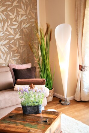 Smart TV, DVD player, table tennis, books