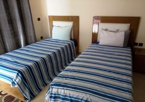 2 bedrooms, bed sheets