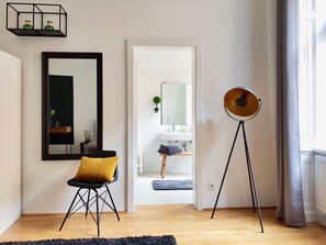 Desk, iron/ironing board, free cots/infant beds, travel cot