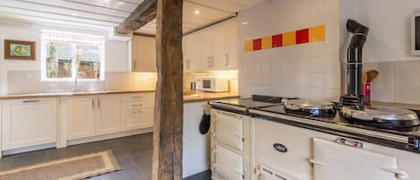 Microwave, oven, dishwasher, high chair