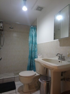 Exclusive Apartment, Park View | Bathroom | Shower, rainfall showerhead, free toiletries, towels