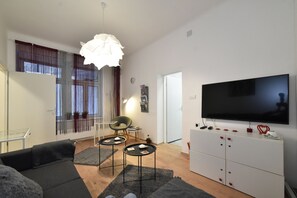 Apartment, 1 Bedroom | Living area | Flat-screen TV - Apartment Heart to Heart (Zagreb)