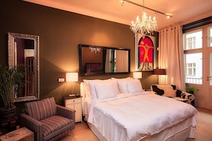 Apartment, Multiple Beds (Na Hrobci 1) | 3 bedrooms, premium bedding, free WiFi - Luxury Prague River Front Suite by easyBNB (Prague)