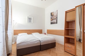 Apartment, 2 Doppelbetten (Mikulandska 3) | 1 Schlafzimmer, hochwertige Bettwaren, kostenloses WLAN