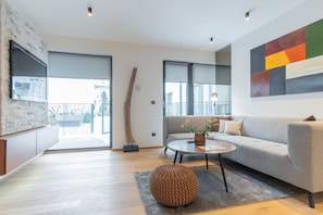 Apartment, Mehrere Betten (Na Belidle 23 #1) | Wohnbereich | Flachbildfernseher