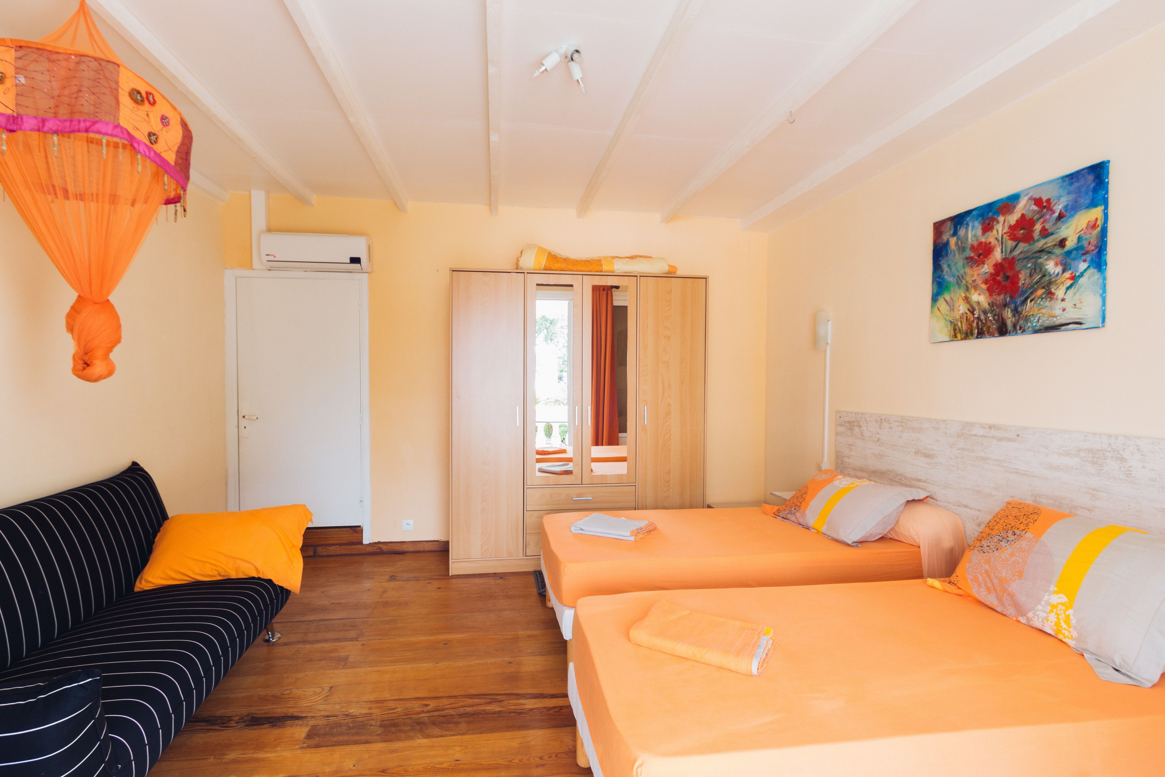 Elite-værelse til 3 personer - flere senge - bjergudsigt | Udsigt fra værelset