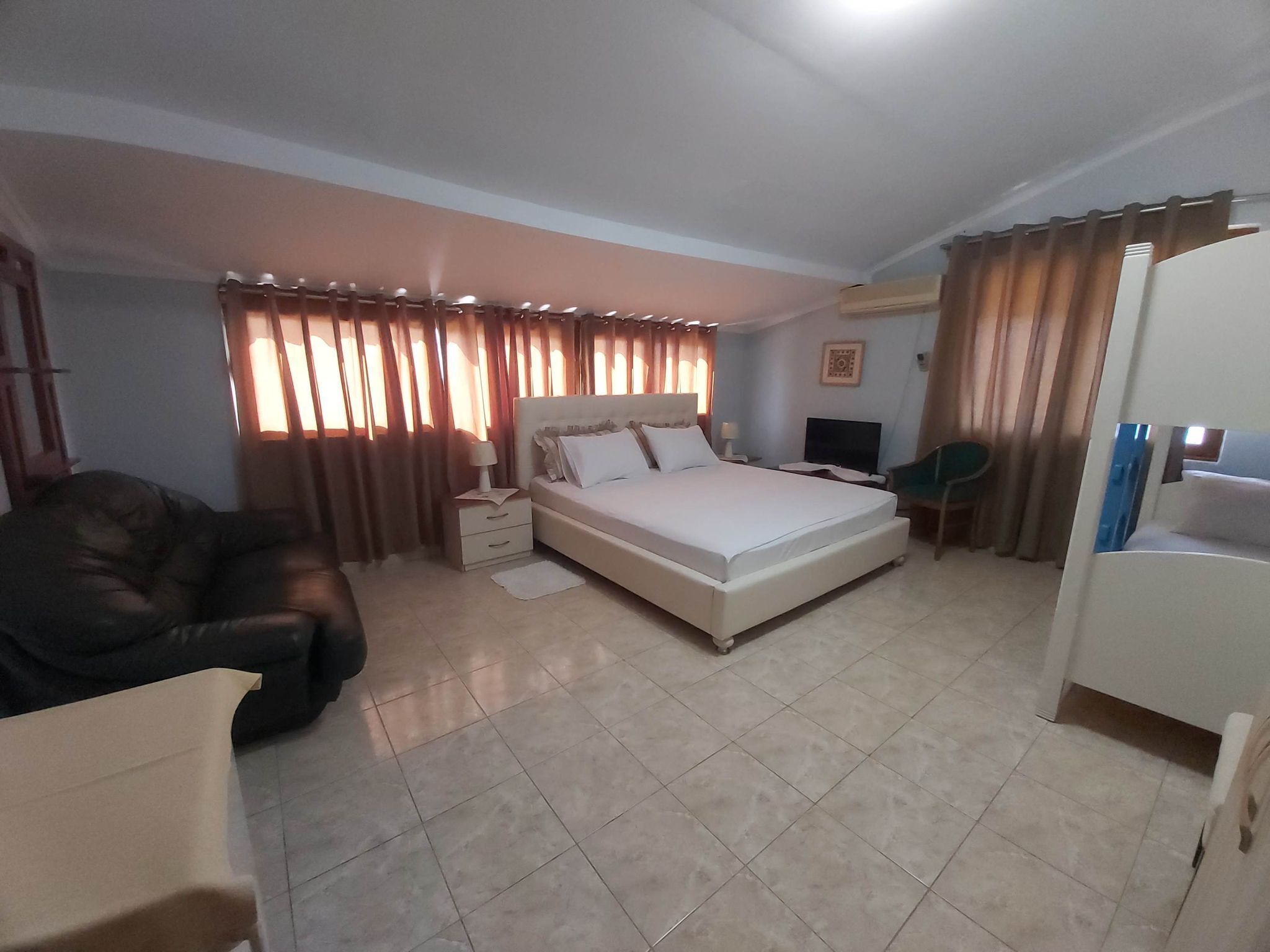 Quadruple Room, Multiple Beds, Sea View | Hypo-allergenic bedding, individually furnished, desk, soundproofing