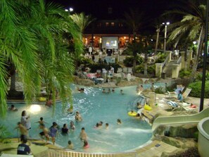 A heated pool