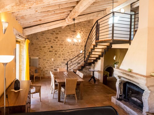 Stone house classified 3* in Corbieres with private covered pool