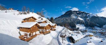 With a lot of love built cabin chalets in a prime location!