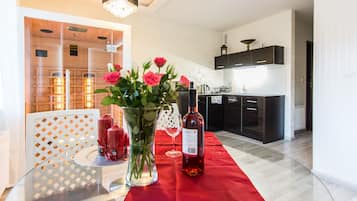 Apartamento (CoraLOVE) | Sala de estar | Una Smart TV, Netflix, servicios de streaming