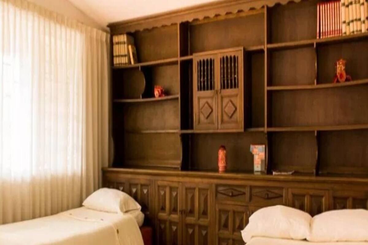 Blackout curtains, iron/ironing board, free WiFi, bed sheets