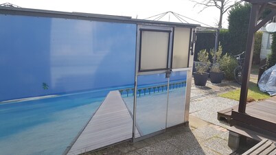 Acogedora casa móvil en el 4 * Park de Brem en Renesse