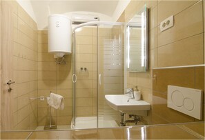 Secadora de cabello, toallas, shampoo, papel de baño 